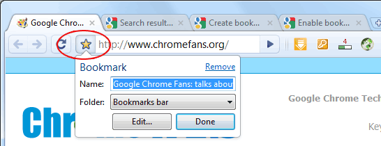 How to bookmark in chrome